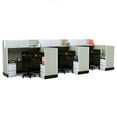 thumbnail image 1 of Modern Office Furniture 53-67H 3pack Inline Powered Cubicles, 1 of 5