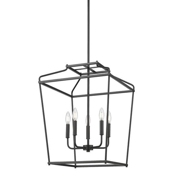 Millennium Lighting 19005 Nellita 5 Light 18" Wide Pendant - Black