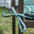thumbnail image 5 of Mainstays 15.5" x 17" Turquoise Medallion Rectangle Outdoor Seat Pad (2 Pack), 5 of 9