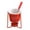 Red, variant on QSTDGVPW Chocolate Fondue Pot Dessert Home Heater Warmer Dinner Snack Ceramic Hot Pot Red