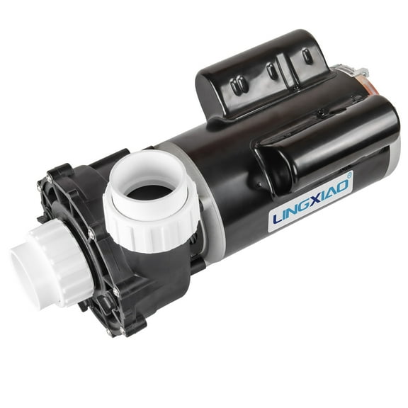 LINGXIAO SPA Pump, 2 HP Hot Tub SPA Pump, 2 Speed LX SPA Pump Motor, 115V/60HZ, 2" Port, No Foot Compatible with OEM#6500-345 - Model: 48WUA1501C-II(NF)