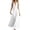 White, variant on ChaoHeng Summer Dresses for Women Solid High Waist Sleeveless Basic Loose Casual Green S