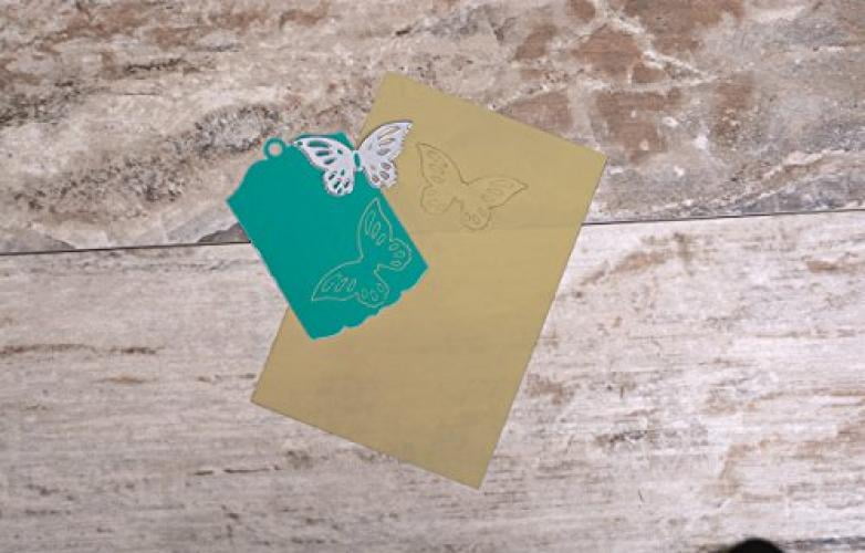 Sizzix 5 Inksheets Transfer Film Sheets, 4 by 6', Gold