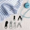 thumbnail image 1 of FENGGUIQU 1Jgo Tirador De Cremallera Metálico Para Ropa Mochilas Abrigos Con Fácil Reemplazo, 1 of 8