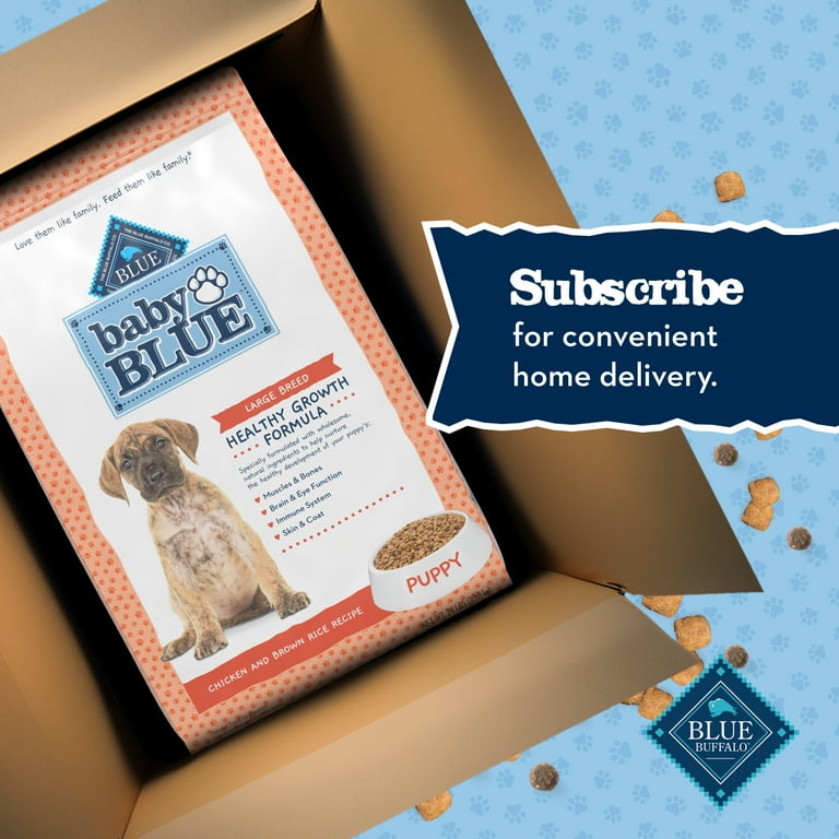 Blue Buffalo Baby BLUE Large Breed Puppy Dry Dog Food Chicken Brown Rice 24 lb. Bag
