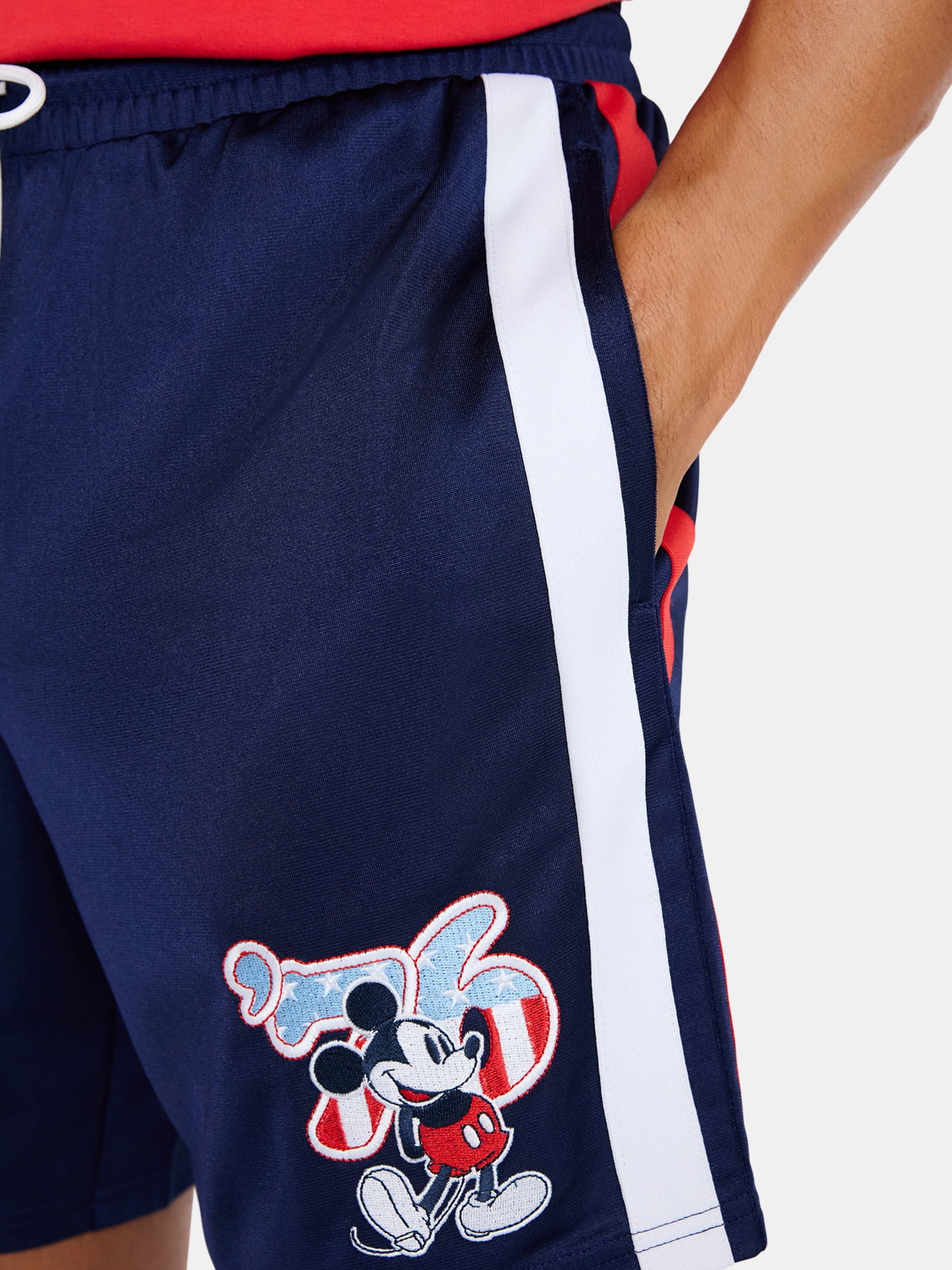 Disney Men's Mickey Mouse Spirit of 76 America 250 Graphic Shorts, 9'' Inseam, Sizes XS-5XL