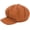 Brown, variant on Women's Octagonal Newsboy Cap - Vintage 8 Panels Paperboy Visor Cabbie Hat Solid Color Painter Cap for Girls Teens