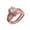 Rose Gold, variant on Women Rose Gold Diamond Ring Set Simulation Diamond Ring Proposal Engagement Wedding Ring