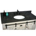 thumbnail image 2 of InFurniture WK8548-W-WK TOP 48 in. Rustic Solid Fir Barn Door Style Single Sink Vanity in White Wash with Limestone Top & Oval Sink - No Faucet - 49 x 34.6 x 22 in., 2 of 3