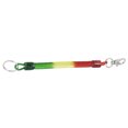 thumbnail image 4 of Lobster Hook Split Ring Telephone Coil Spring Cord Keychain 8.7" Length Colorful, 4 of 5