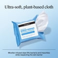 thumbnail image 5 of Neutrogena Fragrance Free Makeup Remover Wipes, Face Cleansing Towelettes, 25 Count, 2 Pack, 5 of 8