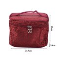 thumbnail image 3 of Makeup Bag Fashion Large Capacity Portable Cosmetic Bag Toiletry Bag for Travel, 3 of 6