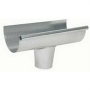 Amerimax Home Products DE2653 5 in. Galvanized Gutter End With Drop Outlet