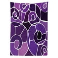 thumbnail image 3 of Ambesonne Modern Tablecloth Rectangular Table Cover, Purple Shaded Spirals, 52"x70", Multicolor, 3 of 4