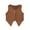 Brown, variant on WOYY Girls Cowboy Suede Tassels Vest Solid Color Button Party Waistcoat, Sizes 5-14