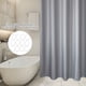 thumbnail image 4 of Cortina de baño de ducha gruesa gris, cortina de baño impermeable + ganchos para colgar gris (200*200 cm), 4 of 8