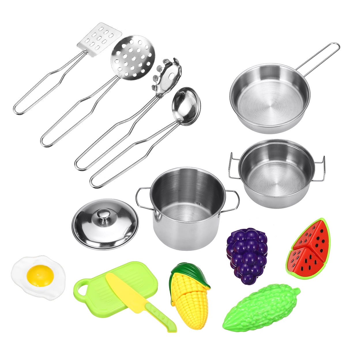 15Pcs Stainless Steel Stainless Steel Kitchen Cookware ...