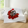 thumbnail image 4 of CafePress - Basset With Christmas Hat And Poinse Throw Blanket - Soft Fleece Throw Blanket, 50"x60" for All Ages, 4 of 4