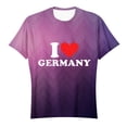 thumbnail image 4 of T Shirts For Women Womens Tops Summer Round Neck German Flag Printed Loose Casual Top, 4 of 4