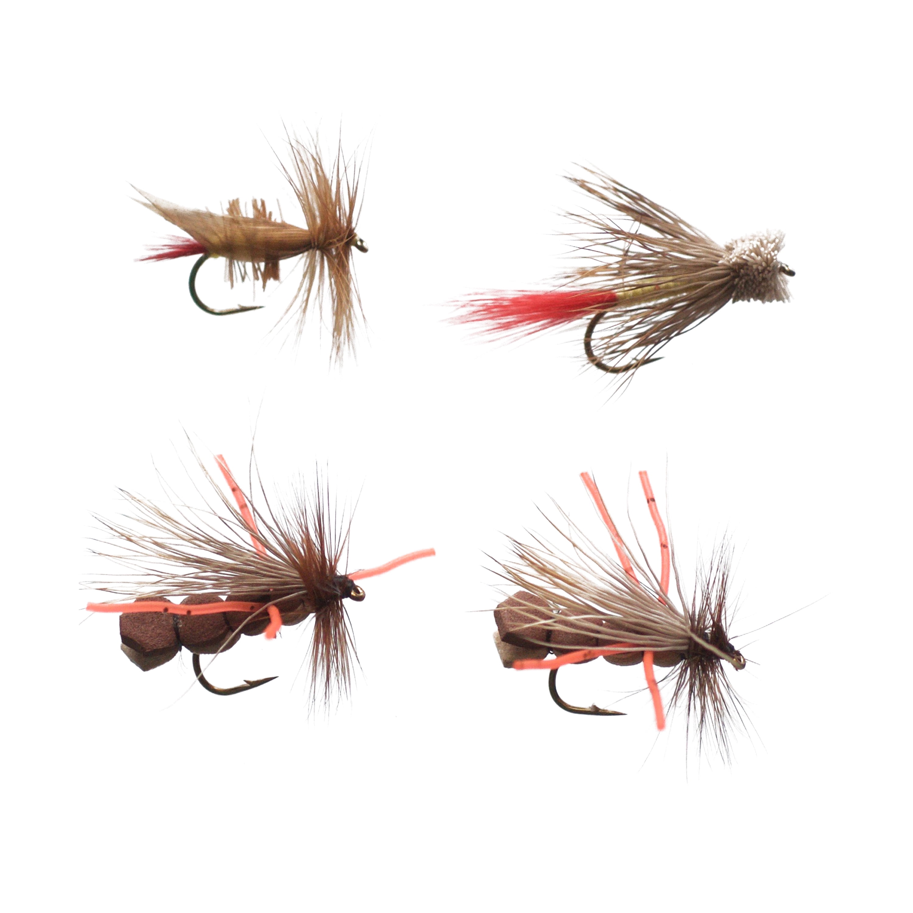 ICE FLIES Wet flies 4-pack Teal and blue Pick a size 