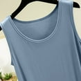 thumbnail image 4 of ITSAME Women's Tank Tops, Sleeveless Comfy Breathable Crew Neck Summer Solid Casual Basic T-Shirt Light Blue 2XL, 4 of 7