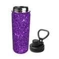 thumbnail image 2 of Goofa Purple Glitter Print 18oz Sports Insulated Kettle With Straw Water Bottle Sports Water Bottle For Running Hiking Cycling Climbing Mans Womans, 2 of 7