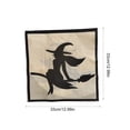thumbnail image 3 of Tuvgenk Disposable Paper Napkins 13x13 Inch 20 Count with Witch Silhouette Print, Halloween Party Supplies for Spooky Themed Meals, 3 of 6
