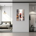 thumbnail image 4 of ZHONGYUTONG Romantic Wall Art Street Couple with Red Umbrella Paintings Valentine's Day Canvas Prints for Girls Bedroom Room Decor Ready to Hang (12.00" x 18.00"), 4 of 5