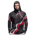 thumbnail image 5 of Fishing Shirts for Men UV Spf Upf 50+ Rash Guard Sun Shirts Long Sleeve Summer Lightweight Fishing Hoodies with Mask,White 2XL, 5 of 5