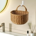 thumbnail image 4 of Topboutique Hanging Baskets,Woven Hanging Storage Baskets,Fruit Wall Storage Basket Organizer,Portable Rattan Flower Basket,Fruit Vegetable Rattan Box for Kitchen Home Restaurant, 4 of 8