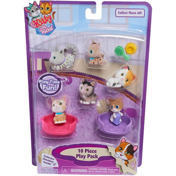 Kitty In My Pocket 10 Piece Set, Set 3