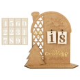 thumbnail image 1 of Calendario de Adviento de madera para Navidad, cuenta atrás, árbol de Navidad, alce, decoración de Feliz Navidad, escritorio del hogar, regalo de Año Nuevo, 1 of 4
