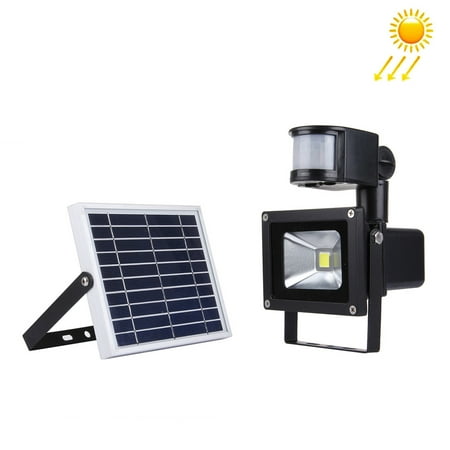 LED Motion Sensor Light with Solar Panel, 10W 900 Lumen LED Motion Sensor Solar Floodlight Lamp IP65 Waterproof Wide Lighting Area Security Lights for Garage, Garden, Patio, Driveway
