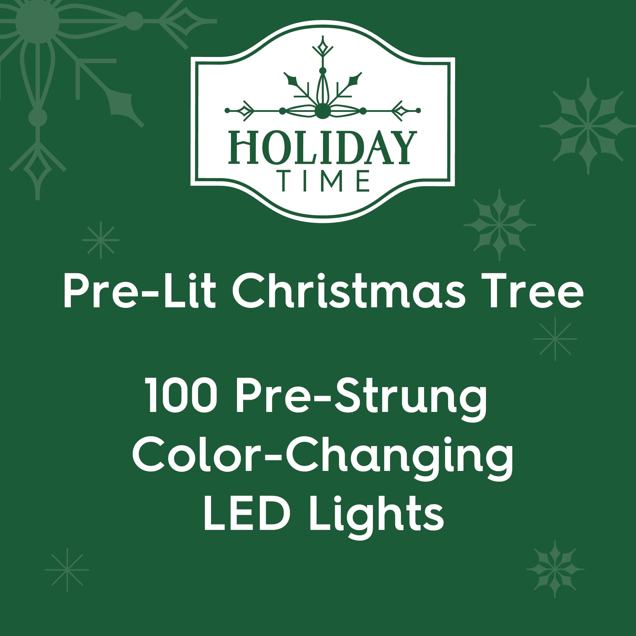 4' Pre-Lit Indiana Spruce Green Artificial Christmas Tree with Color-Changing LED Lights, by Holiday Time
