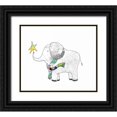 thumbnail image 1 of Ogren, Sarah 13x12 Black Ornate Wood Framed with Double Matting Museum Art Print Titled - Elephant in a Scarf, 1 of 4