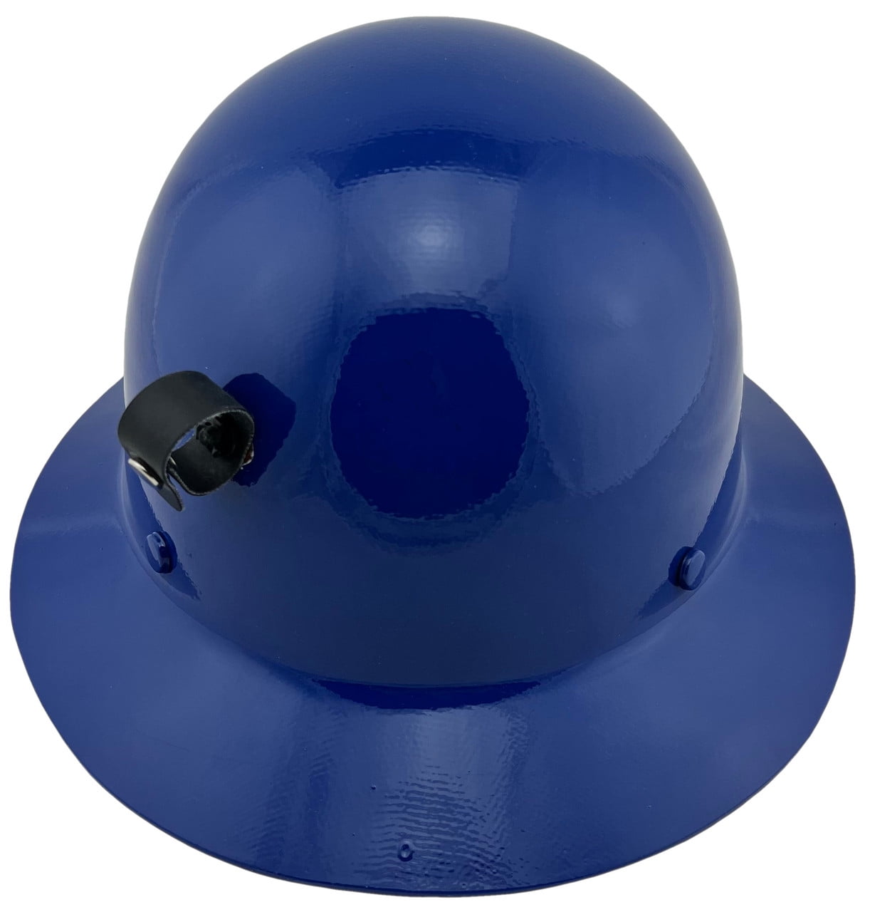 MSA Skullgard Full Brim Hard Hat with FasTrac III Ratchet Suspension - Royal Blue and Light Clip