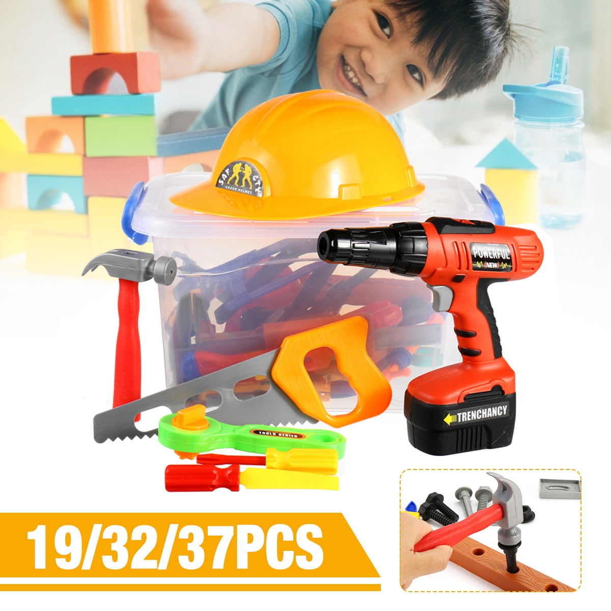 DIY Repair Tool Toys, 19/32/37 Pieces Repair Tools Toys, Educational