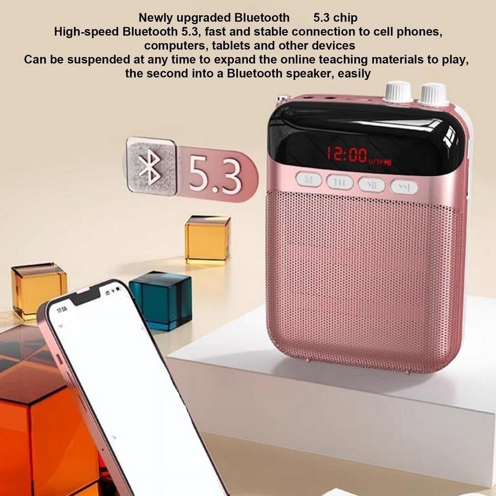 Rechargeable Voice Amplifier for Teachers Pa System Speaker with Clear Sound Long Battery Life ,Crystal-Clear Sound