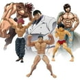 thumbnail image 2 of 3pcs Anime Figures, Hanma Yujiro Hanayama Kaoru Action Figure Model PVC Collectible Statue Anime Ornaments Desktop Decoration, 2 of 7