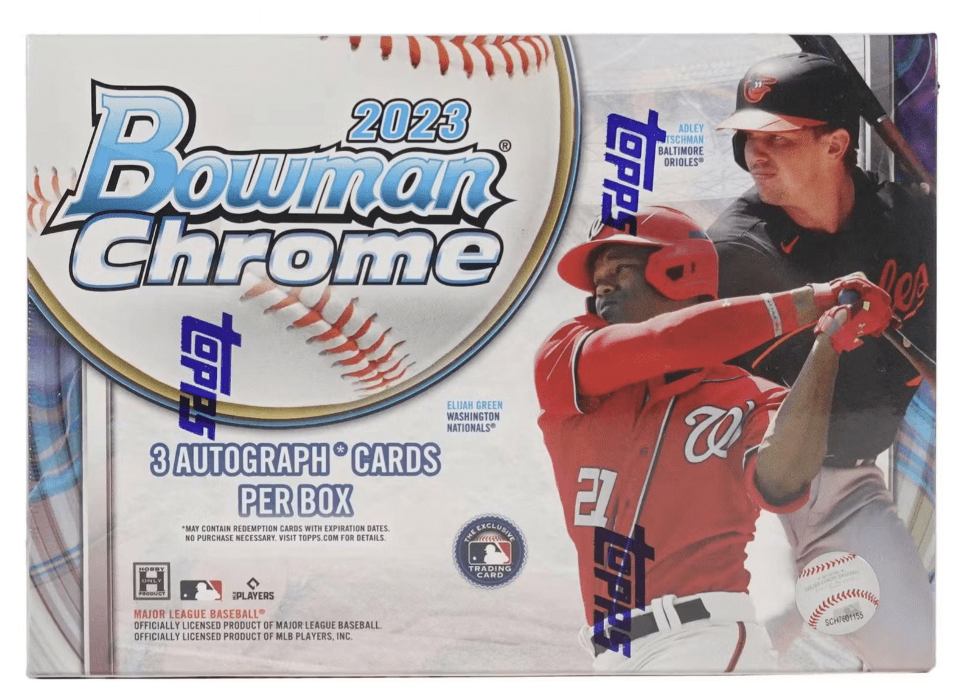 MLB 2023 Bowman Chrome Baseball Trading Cards HOBBY Box (2