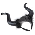 thumbnail image 4 of Diadema de cuernos negros, decoración de diadema de cuernos de Halloween, diadema de cuernos de Cosplay, diadema de cuernos de Halloween, claridad notable, 4 of 12