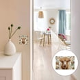 thumbnail image 7 of Yayeee Toggle Light Switch Wall Plate 2-Gang 4.56"x4.48" Decorative Outlet Cover, Floral Cow, 7 of 7
