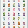 thumbnail image 4 of 35pcs-50pcs Adorable Stationery Stickers Mythical Kids Stickers Cute Animal Stickers for Luggage Phone, 4 of 9