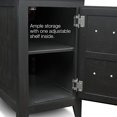thumbnail image 4 of Leick Furniture Favorite Finds Shaker Storage Wood End Table in Slate Black, 4 of 5