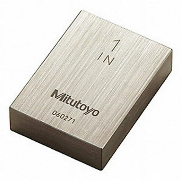 Mitutoyo Gage Block,Rect,Steel,1.00 In,ASME AS-1 611201-541