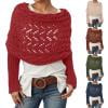 shoper Scarf with Sleeves for Women, Shawl Wraps Knitted Cable Crochet Multifunctional Shrugs Crochet Fashion Shawl Cape Scarf Sweaters with Sleeves