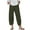 Army Green, variant on Zuesphe Khakis Pants for Women Bootcut Ladies Capri Pants White Womens Petite Cotton Lounge Pants Cargo Pants Women Stretchy