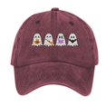 thumbnail image 2 of Ladies' Hard Top Baseball Cap High Top Big Head Circumference Cap Solid Color Hat Black Color Small Face Baseball Caps hats for men Multicolor, 2 of 3