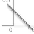 thumbnail image 2 of 14K White Gold .8mm Diamond Cut Cable Chain Female Adult Necklace 20", 2 of 3