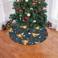 thumbnail image 2 of FMSHPON Pizza Funny Food Dot Xmas Christmas Tree Skirt Stand Mat for Holiday Party Decoration Indoor Outdoor 36 inches, 2 of 3